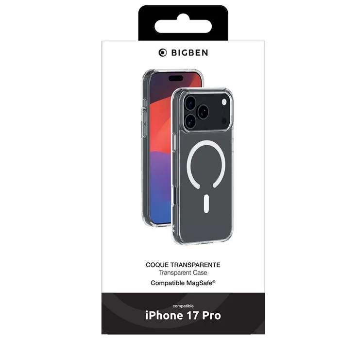 BBC AABRK08661 Funda Híbrida MagSafe Transparente para iPhone 17 Pro