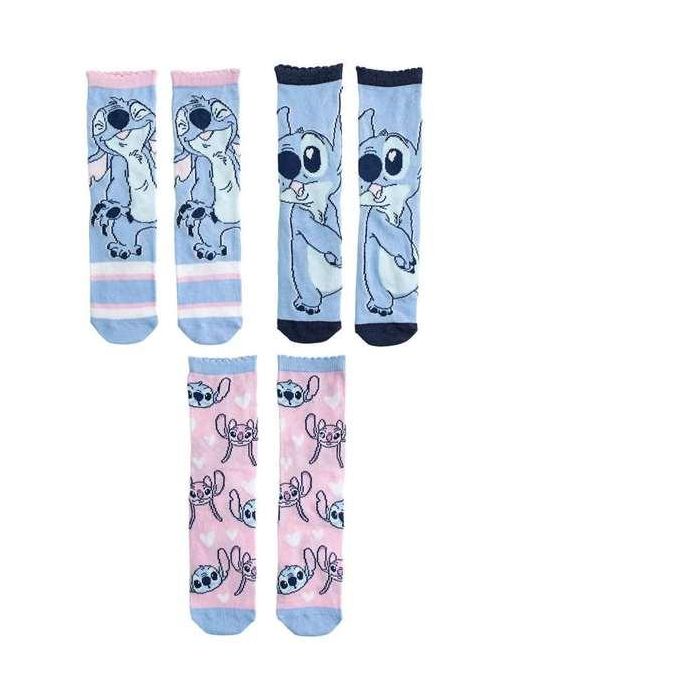 Cerdá Calcetines Infantiles de Lilo & Stitch, Pack Oficial de 3 Pares Multicolor, Talla Calzado 35-38 para Niños y Niñas desde 3 Años Cerdá Calcetines Infantiles de Lilo & Stitch, Pack Oficial de 3 Pares Multicolor, Talla Calzado 35-38 para Niños y Niñas desde 3 Años