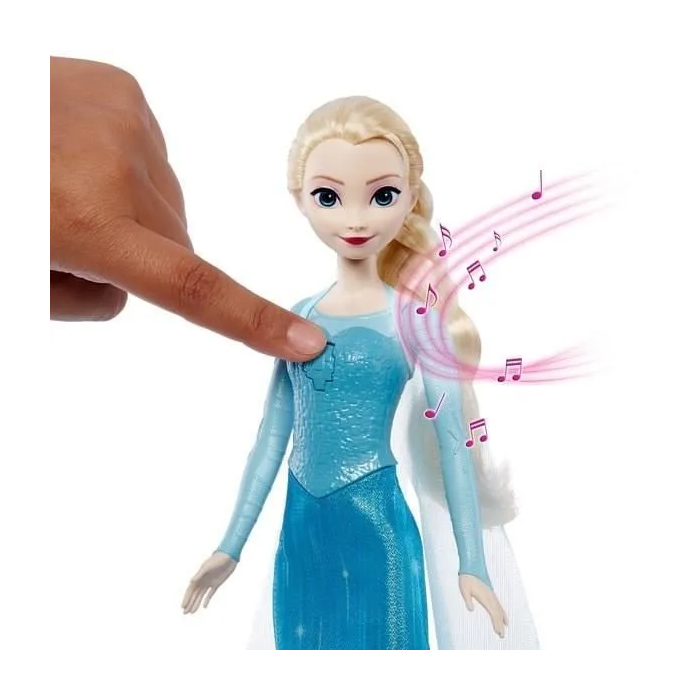 Mattel JDX48 Muñeca Elsa Musical Disney Frozen Cantando en Español Inglés Francés Portugués 3