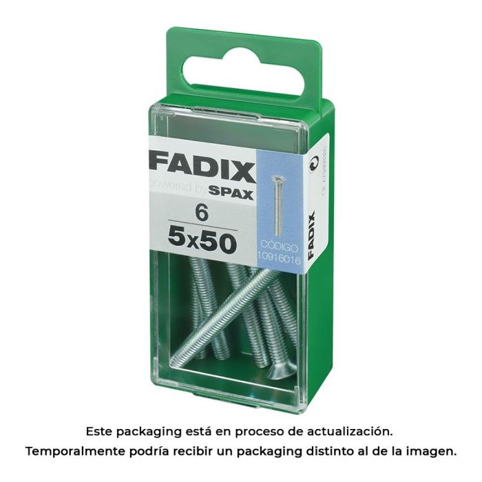 Fadix cp m 5x50mm Tornillo Métrica Caja de 6 unidades