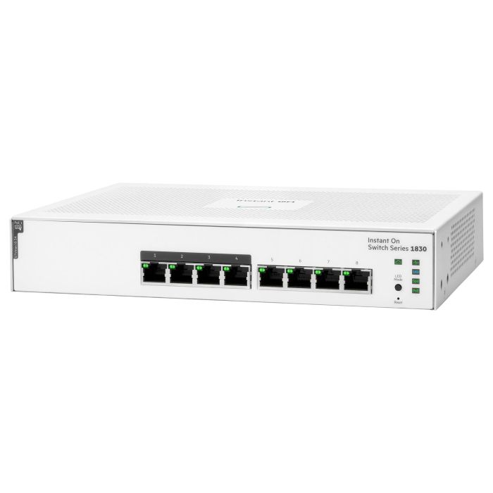 HP Enterprise Switch Aruba Instant On 1830 8G PoE+ (65W) Gestionado L2 Gigabit Ethernet Montaje en Rack 1U HP Enterprise Switch Aruba Instant On 1830 8G PoE+ (65W) Gestionado L2 Gigabit Ethernet Montaje en Rack 1U