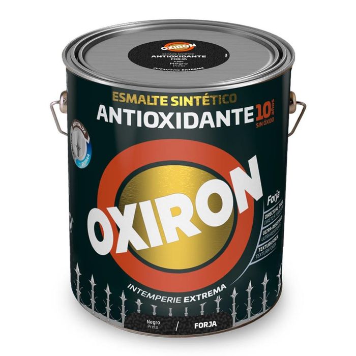 Esmalte sintético metálico antioxidante oxiron negro forja 250 ml titan 5809029