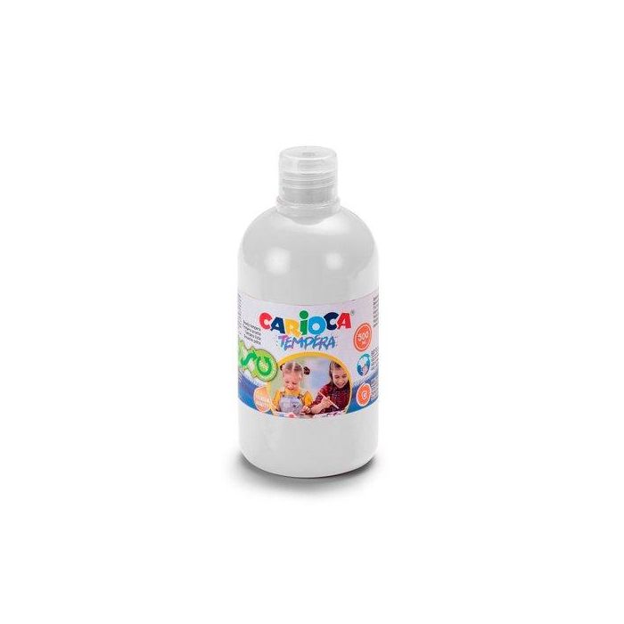 Tempera Carioca Liquida 500 Ml (Botella) Blanco