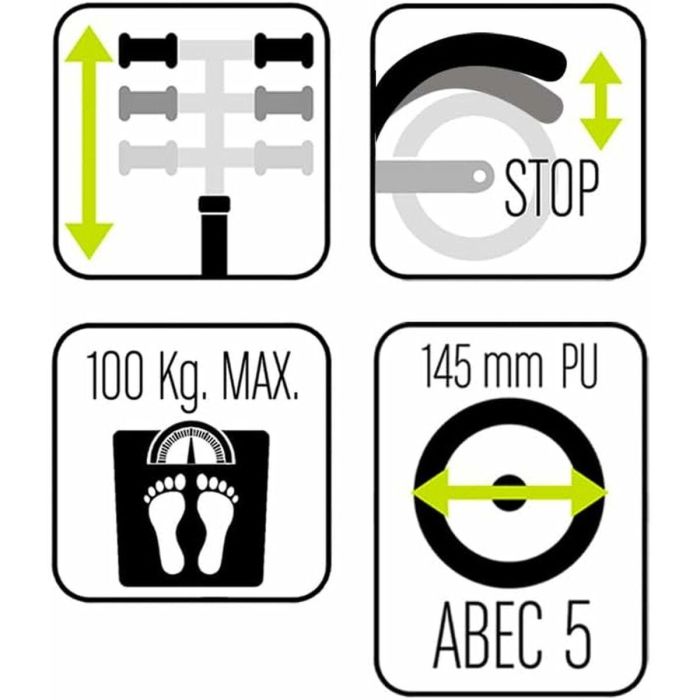 Disney DIS3496276267006 Patinete plegable Ruedas 6' 145mm x 30 mm 1