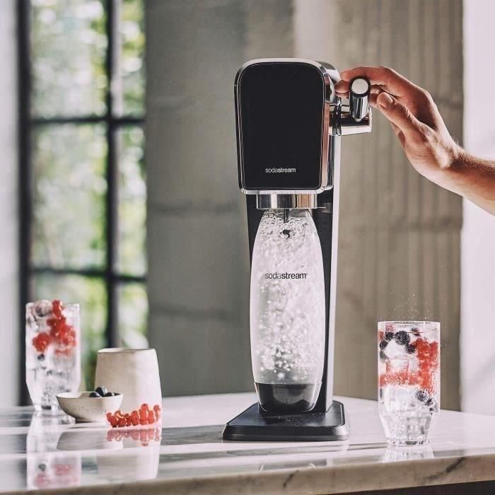 Máquina de refrescos - SODASTREAM ART - Negra - botella y cilindro de carbonatación incluidos 4