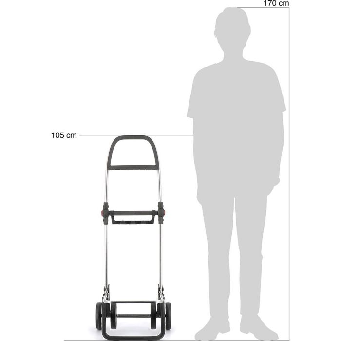 Rolser Carro de la compra i-max mf 4 ruedas plegable negro 43L 7