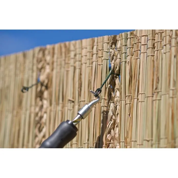 Nature Alambre Retorcido Automático Mango de Goma Acero Galvanizado H30 cm L16 cm x Ø1 mm 4