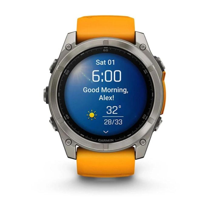 Smartwatch GARMIN Fénix 8 AMOLED Naranja 1,4" Ø 50 mm
