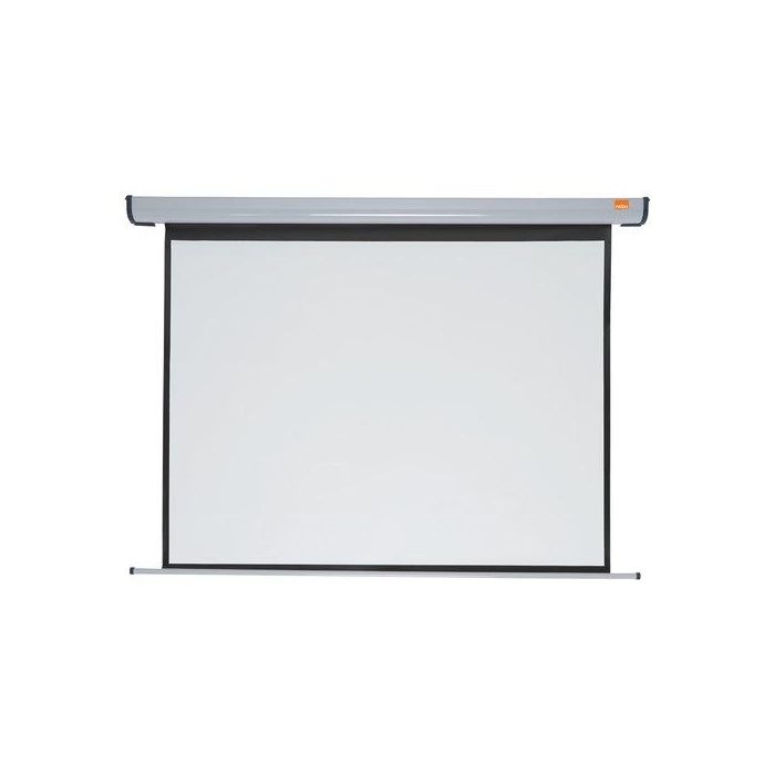 Nobo 1902398 Pantalla de Proyección Eléctrica 1600x1200 mm 4:3 Blanca Mate para Oficina, Aula y Cine en Casa