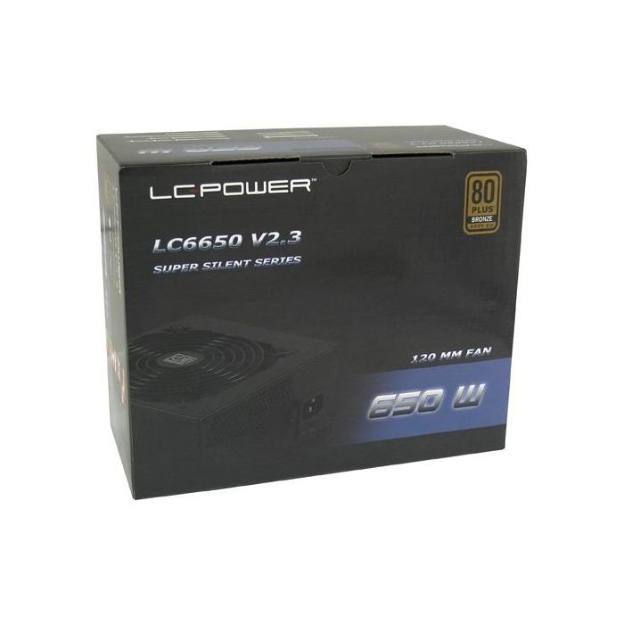 LC-Power Fuente Alimentacion 650W LC6650 V2.3 80+ Bronze ATX No Modular PC 1