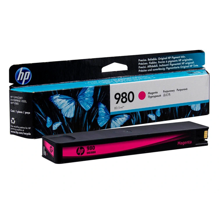 HP 980A Cartucho de tinta original Magenta Standardkapazitt 80.5ml 6.600 Seiten D8J08A 3