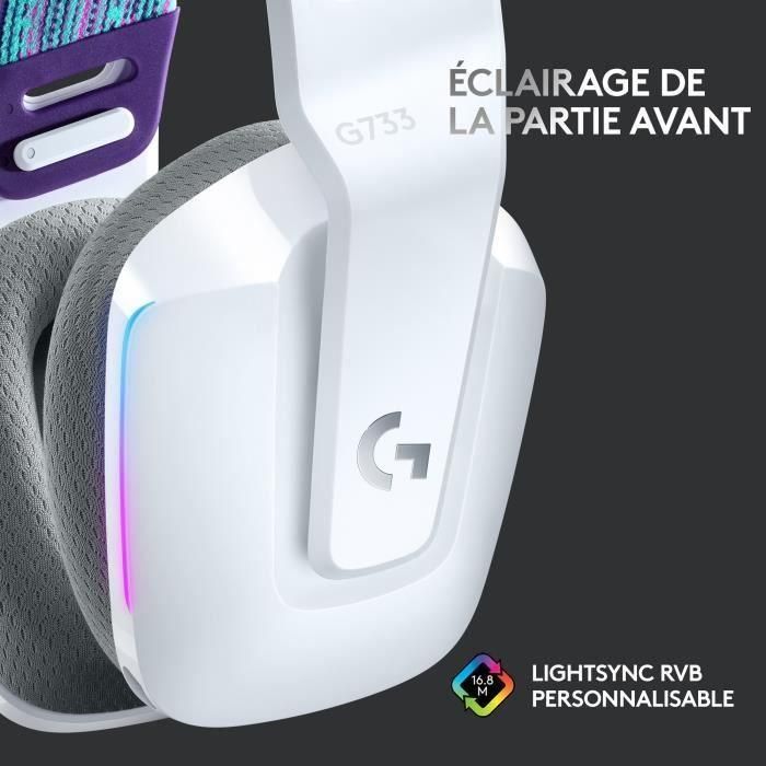 Logitech Auricular con Micrófono G733 LIGHTSPEED Inalámbrico, 29h Batería, RGB LIGHTSYNC 3 Logitech Auricular con Micrófono G733 LIGHTSPEED Inalámbrico, 29h Batería, RGB LIGHTSYNC 3
