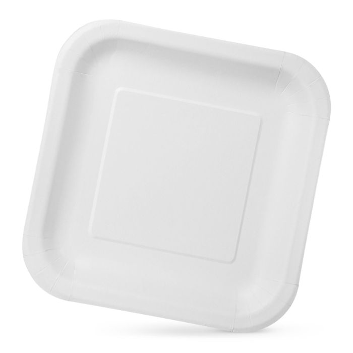 Set de 100 platos de cartón cuadrados Algon 23 cm (10 Cajas) 2 Set de 100 platos de cartón cuadrados Algon 23 cm (10 Cajas) 2