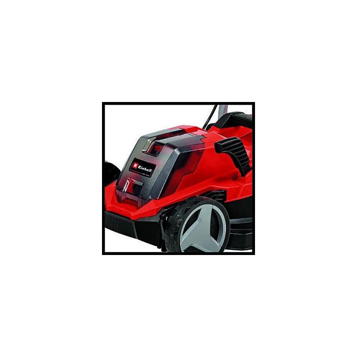 Einhell GE-CM 18/33 Li Cortacésped de Batería 18V, Ancho de Corte 33 cm para hasta 200 m², con Batería de 4.0 Ah (Ión-Litio), Color Negro/Rojo 2 Einhell GE-CM 18/33 Li Cortacésped de Batería 18V, Ancho de Corte 33 cm para hasta 200 m², con Batería de 4.0 Ah (Ión-Litio), Color Negro/Rojo 2