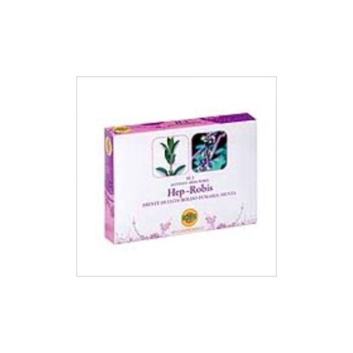 ROBIS H-3 Hepático Protector, 60 comprimidos. Con Diente de león, Boldo, Fumaria y Menta. Apoyo para función hepática y biliar.