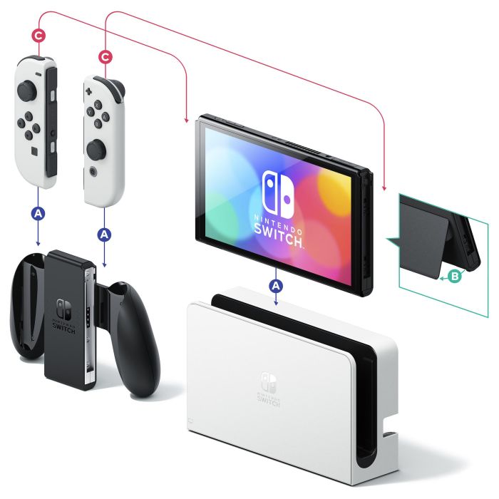 Nintendo Switch OLED Blanca - Consola de Videojuegos con Pantalla OLED de 7 Pulgadas y 64 GB 11
