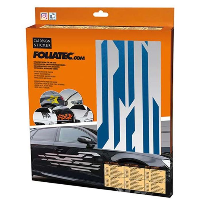 Foliatec FO33982 Pegatina para Coche Diseño Street Azul 35 x 150 cm 2 Piezas