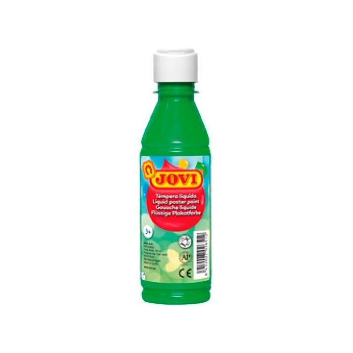 Jovi Témpera Líquida Verde Medio Botella De 250 mL Jovi Témpera Líquida Verde Medio Botella De 250 mL
