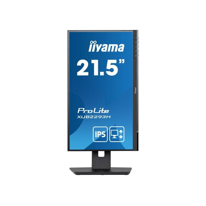 Iiyama ProLite XUB2293HS-B3 Monitor 21.5" IPS Full HD 1920x1080 100Hz 3ms Mate 1x VGA 1x HDMI 1x DP Negro 1