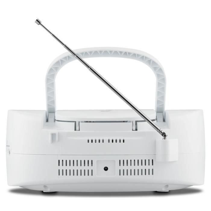 Radio CD K7 - MEDION - FM - 2x3W RMS - Blanco 3 Radio CD K7 - MEDION - FM - 2x3W RMS - Blanco 3