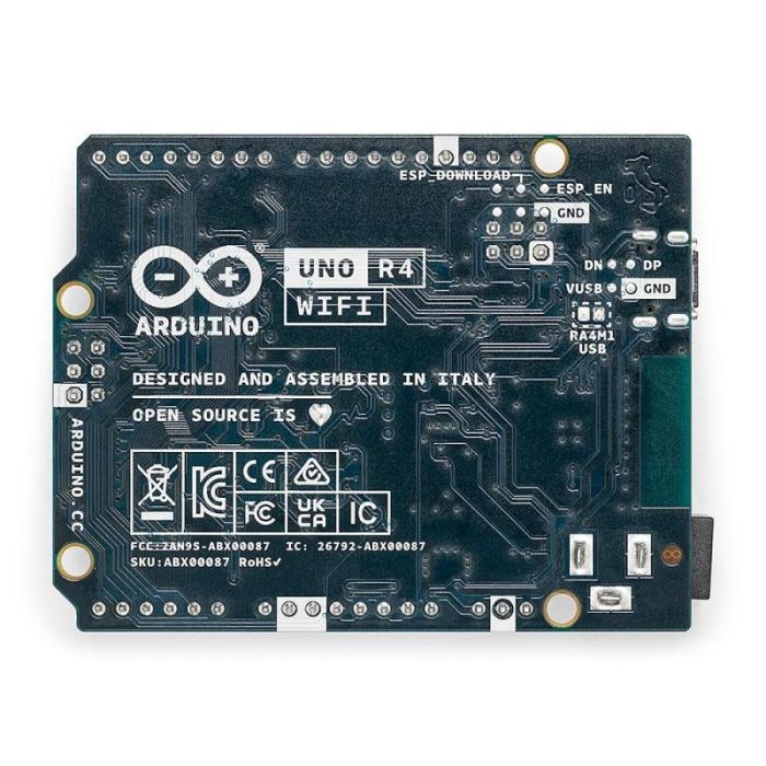 Arduino Uno R4 WiFi Placa de Desarrollo con WiFi y Bluetooth para Proyectos IoT