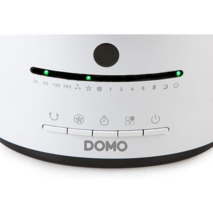 Ventilador de mesa - DOMO - DO8148 - 45 W - Blanco - 3 velocidades - Oscilación 360° 5 Ventilador de mesa - DOMO - DO8148 - 45 W - Blanco - 3 velocidades - Oscilación 360° 5
