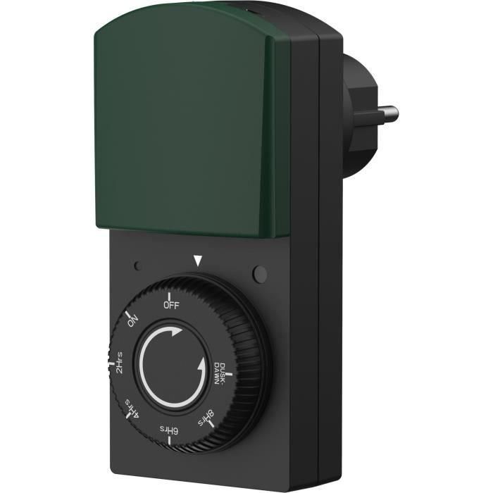 Programador de exterior IP44 con detector crepuscular - GAO - 1000 W - Blanco 4 Programador de exterior IP44 con detector crepuscular - GAO - 1000 W - Blanco 4
