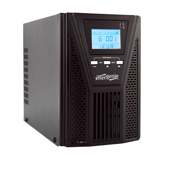 GEMBIRD EG-UPSO-1000 Sistema de Alimentación Ininterrumpida (UPS) Doble Conversión 1 kVA 900 W Torre Negro