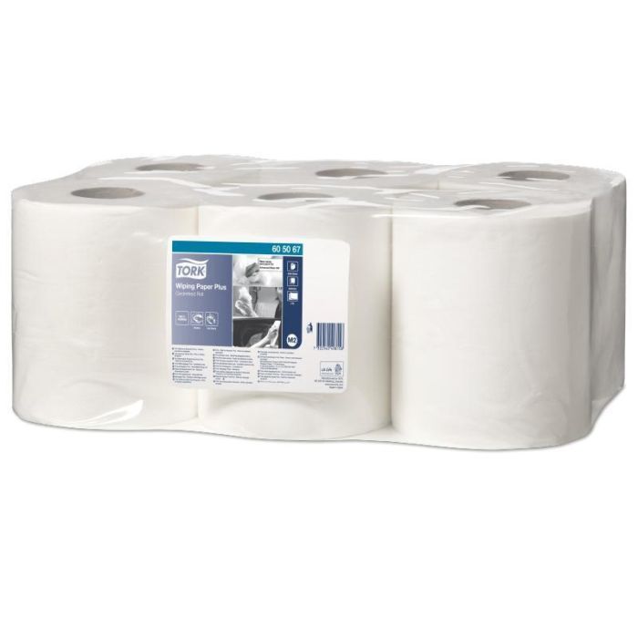 Tork Rollo Papel De Secado Extra 2 Capas 120M X 20,5 cm Gofrado Blanco -Pack 6U-