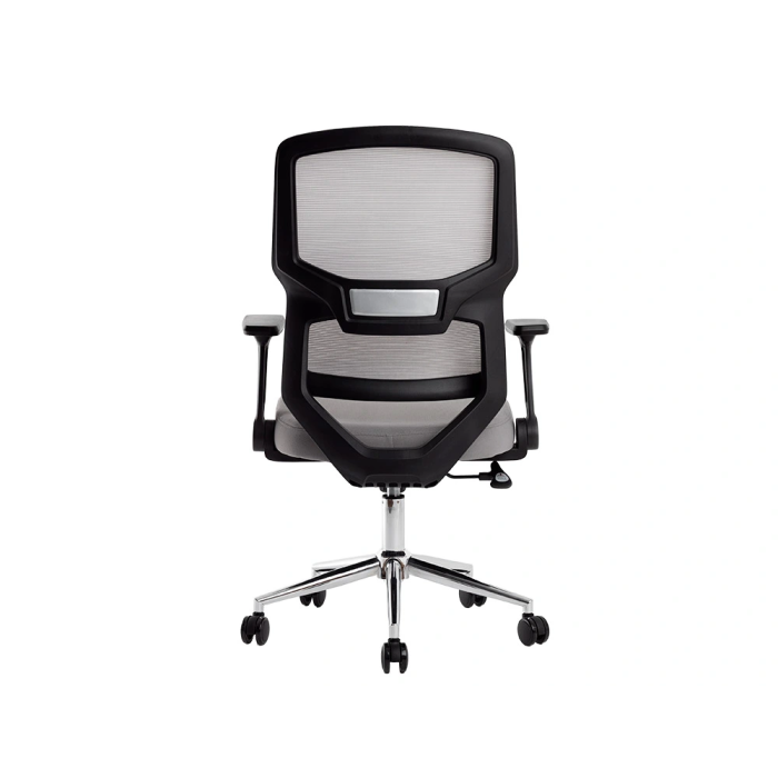 Q-connect Silla de Oficina Lucca Malla Base Metálica Premium Color Negro Gris 6