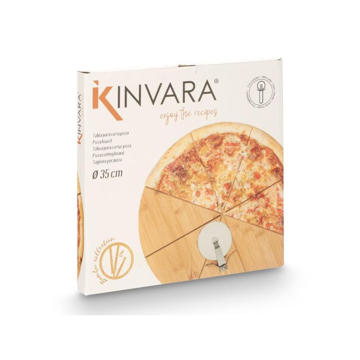 Set Tabla Y Cortador De Pizza Kinvara 35X1CM (6 Unidades) 2 Set Tabla Y Cortador De Pizza Kinvara 35X1CM (6 Unidades) 2