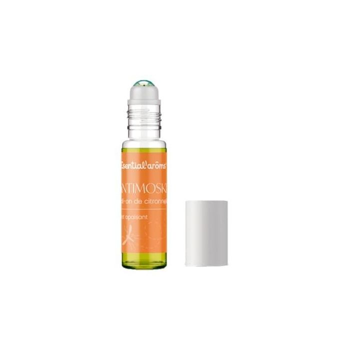 ESENTIAL AROMS Antimoskit Roll-On 10ml Ahuyenta Mosquitos con Aceites Esenciales Lavandina Citronela Geranio