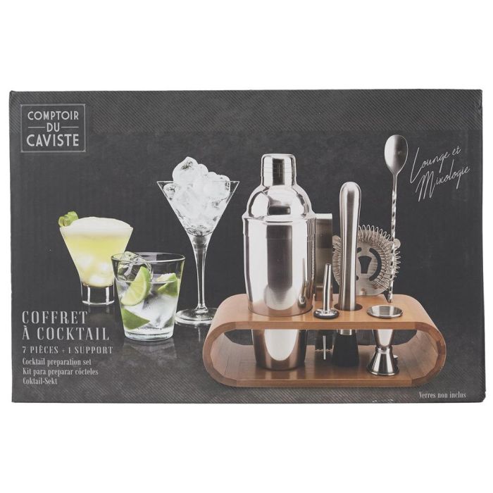 Cook Concept Juego de 8 Piezas Coctelería Acero Inoxidable para Bebidas y Cócteles 1 Cook Concept Juego de 8 Piezas Coctelería Acero Inoxidable para Bebidas y Cócteles 1