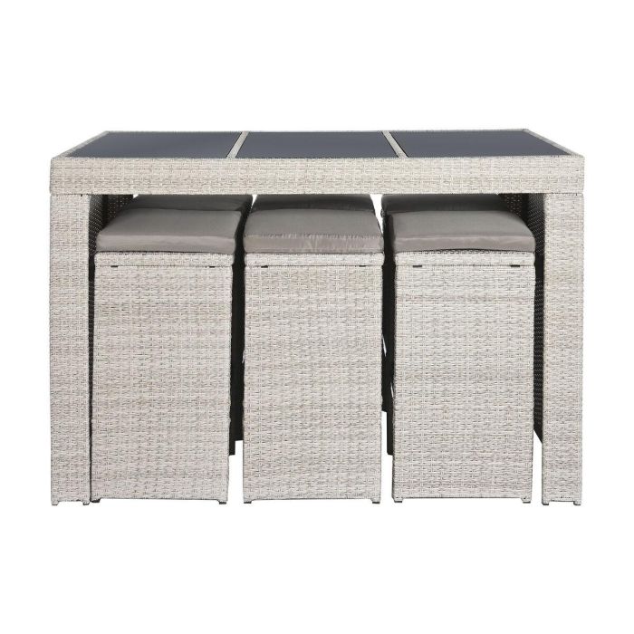 Conjunto de Mesa con 6 Sillas DKD Home Decor 143 x 80 x 100 cm 5