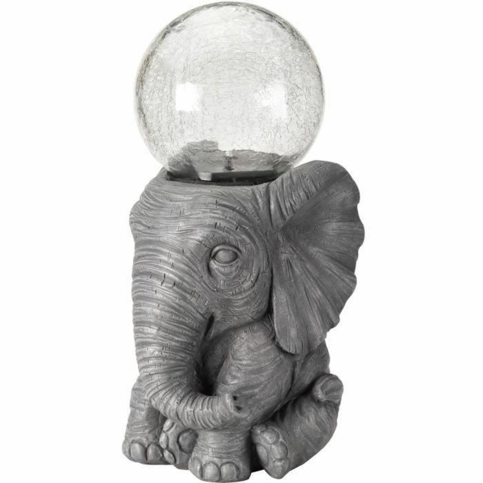 Orbe Decorativo de Resina y Vidrio con Elefante SMA5050642068093 0 Orbe Decorativo de Resina y Vidrio con Elefante SMA5050642068093 0
