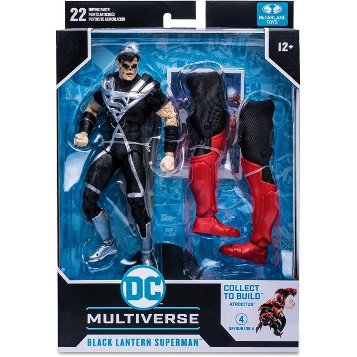 Mcfarlane Toys DC Comics Multiverse Figura Build A Superman Blackest Night Articulada 18 cm con Base y Complementos 3