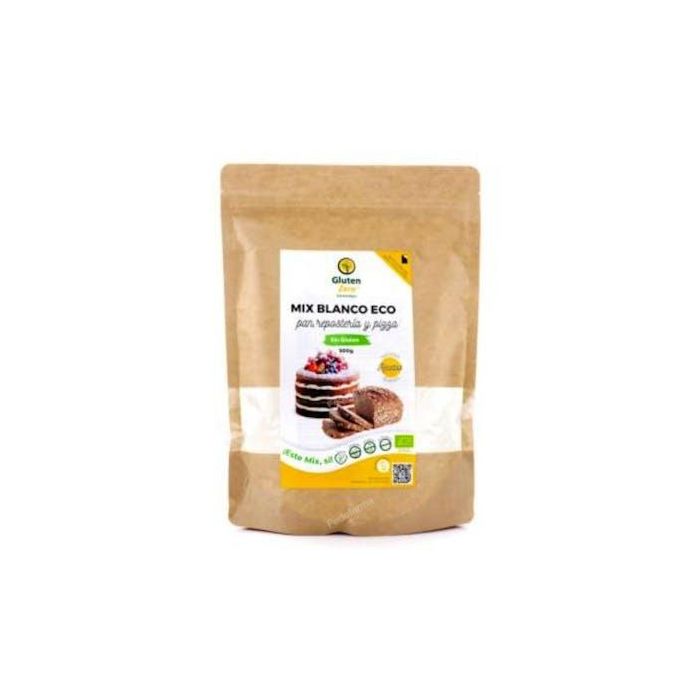 GLUTEN ZERO Mix Pan Blanco para Repostería y Pizza 500g Eco Sin Gluten