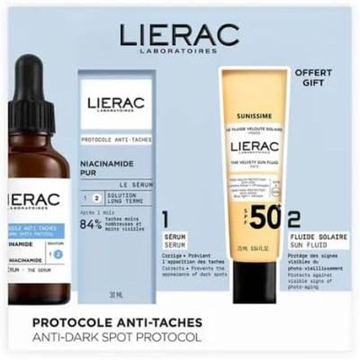 Lierac Protocolo Antimanchas Estuche 2 Piezas - Serum Corrector y Prevención de Manchas Oscuras, Tono Uniforme y Luminoso