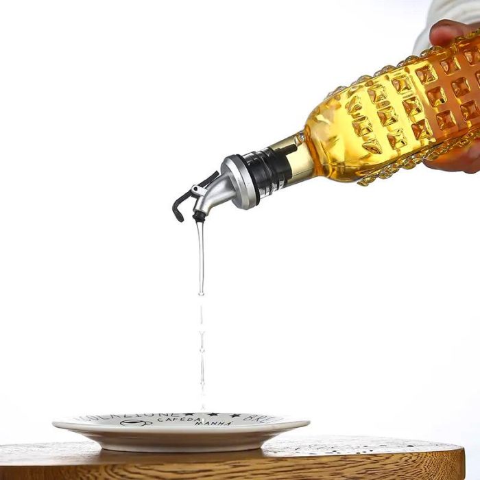 Inde Aceitera de Vidrio 500 ml con Tapón, 6x6x30 cm 2 Inde Aceitera de Vidrio 500 ml con Tapón, 6x6x30 cm 2