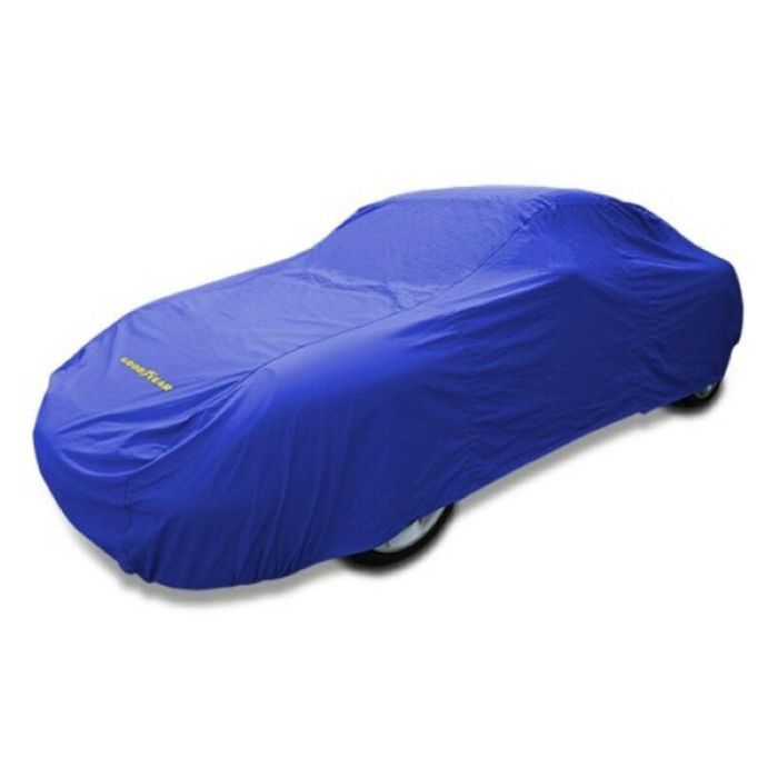 Good Year GOD7016 Funda Protectora Cubre Coche Talla XL Impermeable y Transpirable para Exterior/Interior Protección UV Azul