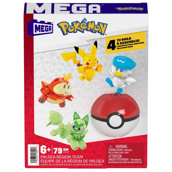 Mega Construx MATHML44 Ladrillos de Construcción Licencia Pokémon 4 Nuevos Socios 1 Mega Construx MATHML44 Ladrillos de Construcción Licencia Pokémon 4 Nuevos Socios 1