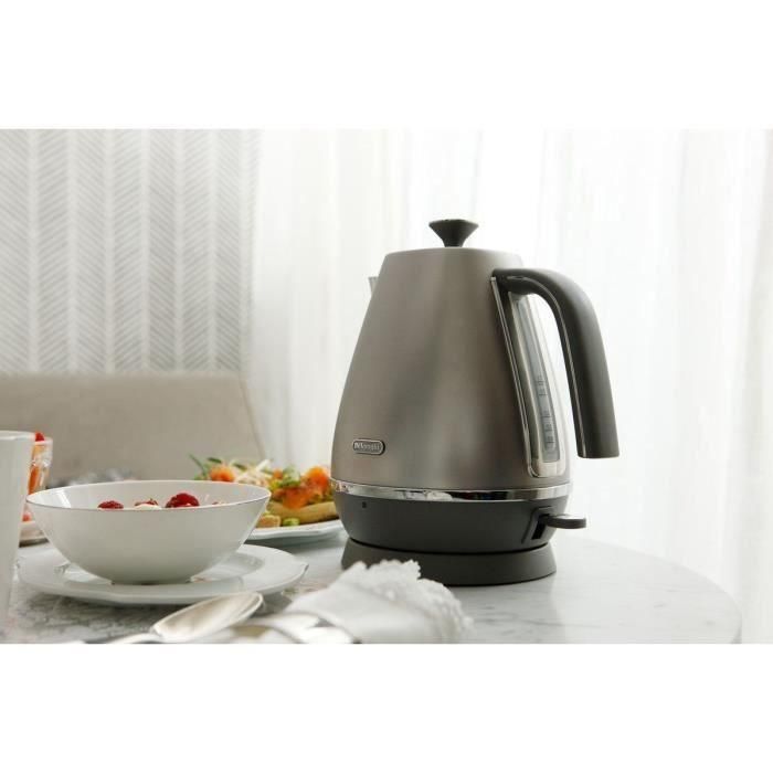 Hervidor - DELONGHI - KBI2001.S - 2000 W - 1,7 L - Metal mate / Detalles cromados 2