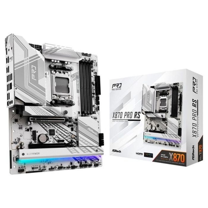 ASRock X870 Pro RS Placa Base AM5 ATX con HDMI/USB-C y Soporte DDR5