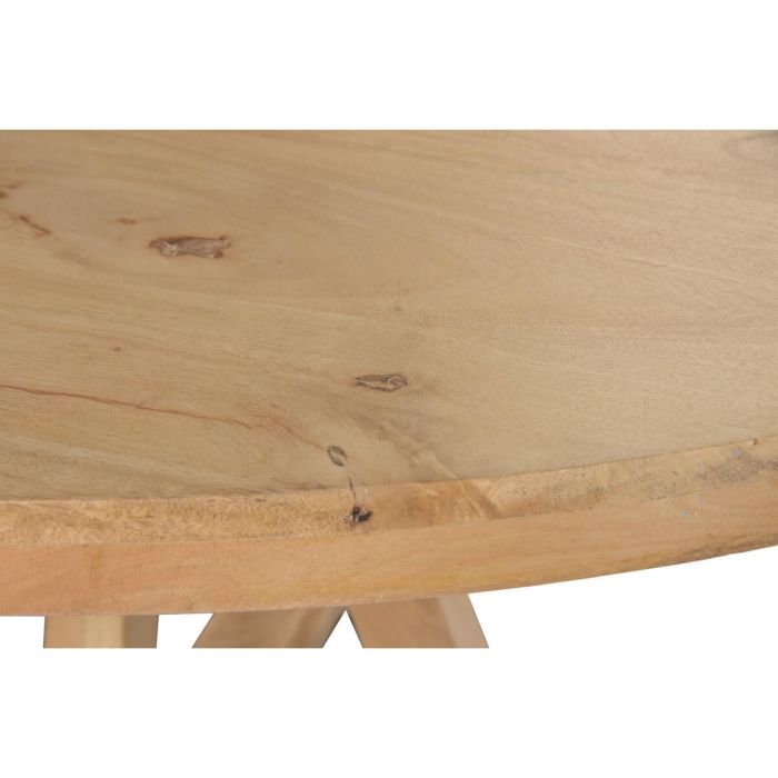 Mesa de Comedor Home ESPRIT Natural Madera 150 x 150 x 76 cm 5 Mesa de Comedor Home ESPRIT Natural Madera 150 x 150 x 76 cm 5