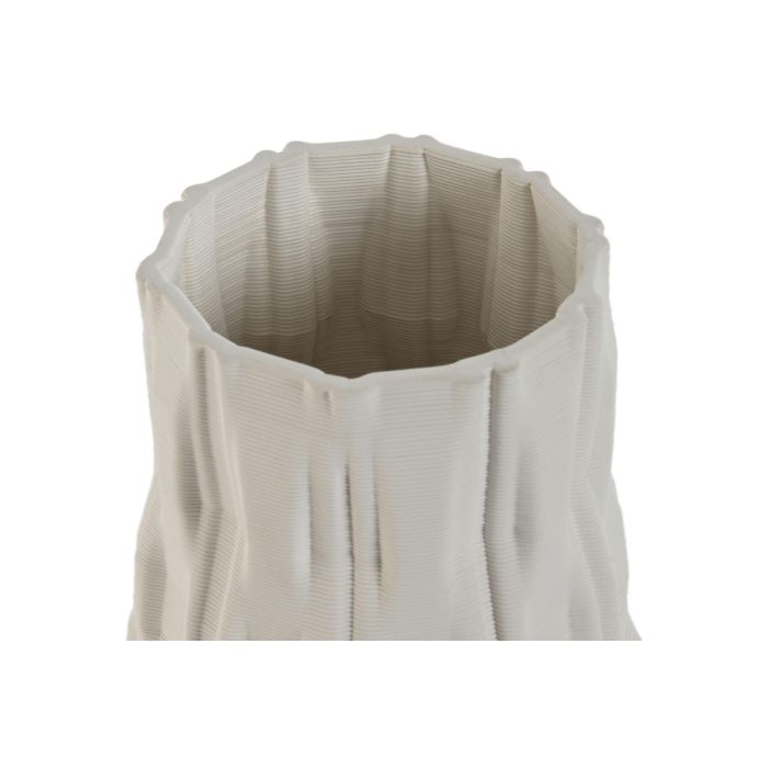 DKD Home Decor Jarrón Moderno Blanco Gres 14.5 x 24 x 14.5 cm 1