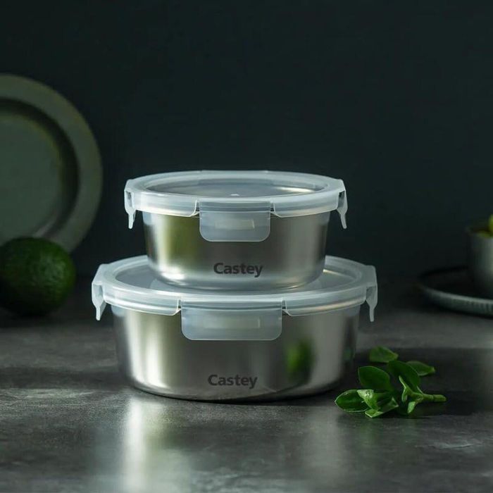 Fiambrera Castey C-B650 Plateado Acero Inoxidable Compacto 650 ml Fiambrera Castey C-B650 Plateado Acero Inoxidable Compacto 650 ml