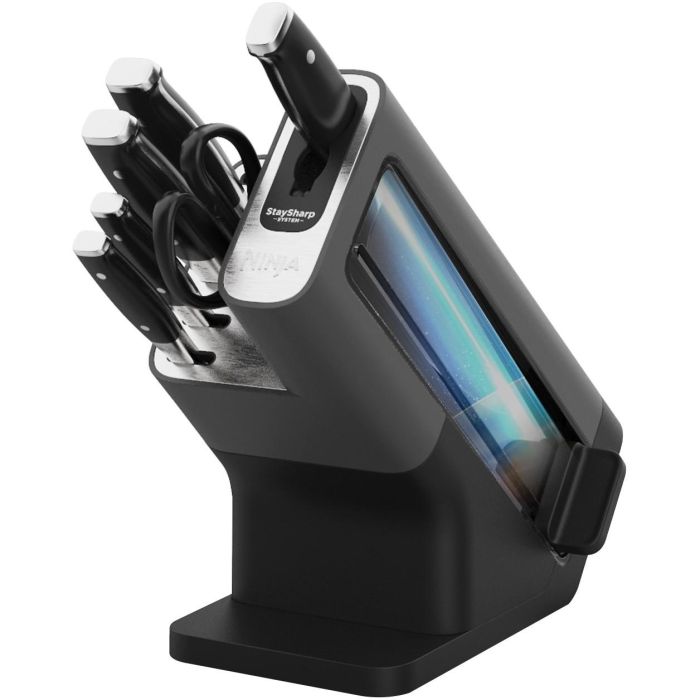 Ninja K32006EU Set Tacoma con Afilador Integrado, 5 Cuchillos y Tijeras, Acero Inoxidable Alemán 0 Ninja K32006EU Set Tacoma con Afilador Integrado, 5 Cuchillos y Tijeras, Acero Inoxidable Alemán 0