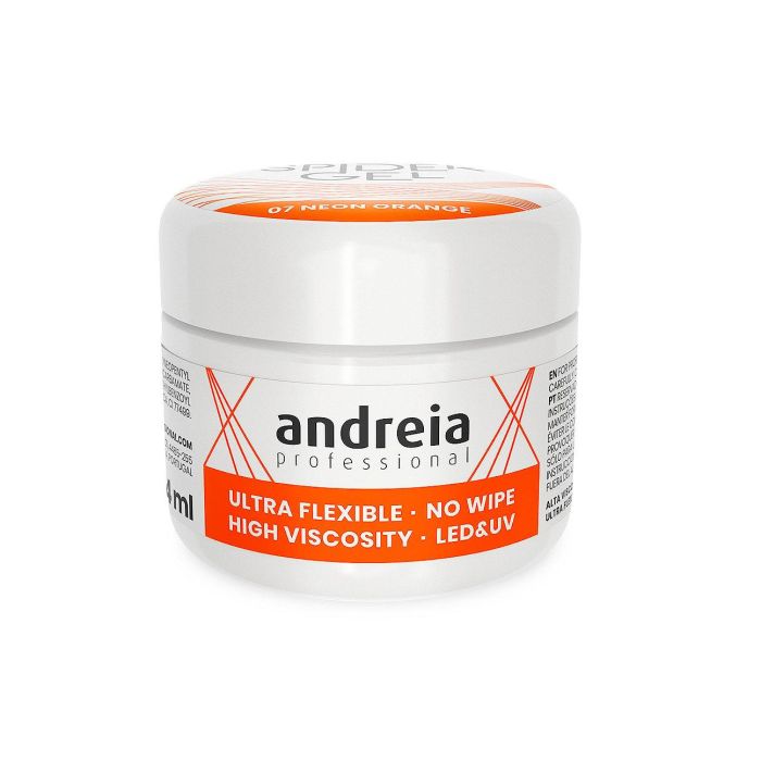 Andreia Gel Spider 08 Neón Yellow 4 ml - Gel para diseños artísticos