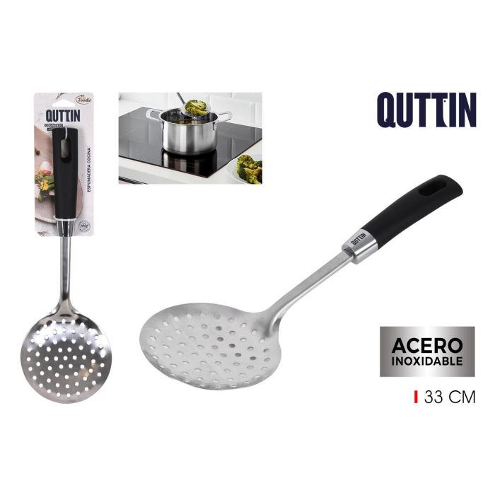 Quttin Espumadera SS Foodie - 34 cm de largo, 11.5 cm de ancho, 4.5 cm de alto (18 Unidades) Quttin Espumadera SS Foodie - 34 cm de largo, 11.5 cm de ancho, 4.5 cm de alto (18 Unidades)