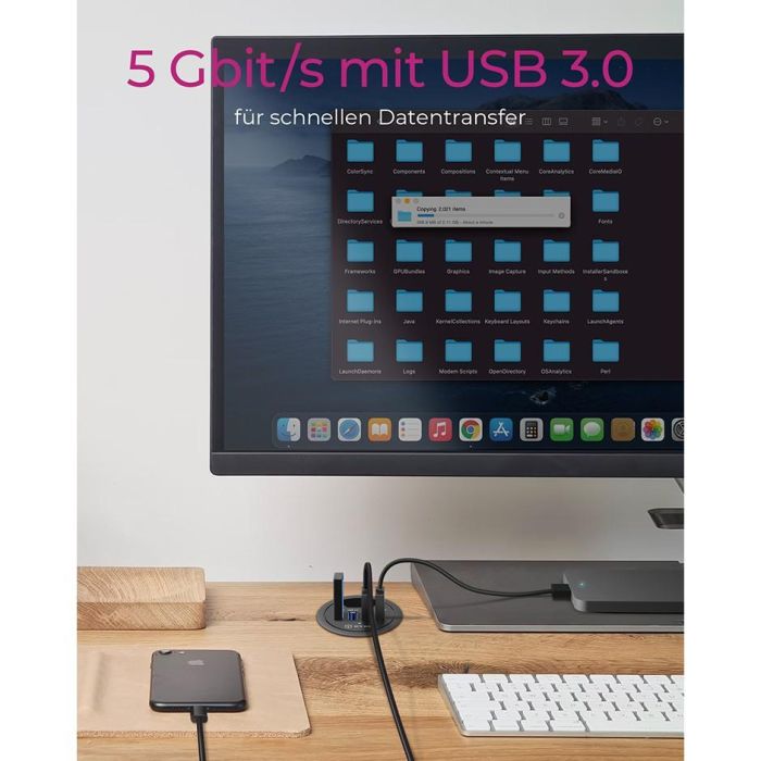 HUB Tisch-Hub 4x USB 3.0 Type-A ICY BOX 8